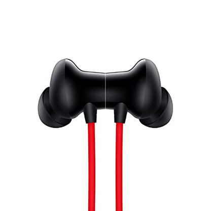 OnePlus Bullets Z2 Bluetooth Wireless in Ear Earphones with Mic, Bombastic Bass, 10 Mins Charge - 20 Hrs Music, 30 Hrs Battery Life (Acoustic Red)