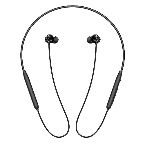 OnePlus Bullets Wireless Z2 ANC Bluetooth in Ear Earphones with Mic, 45dB Hybrid ANC, Bombastic Bass - 12.4 mm Drivers, 10 Mins Charge - 20 Hrs Music, 28 Hrs Battery (Black)