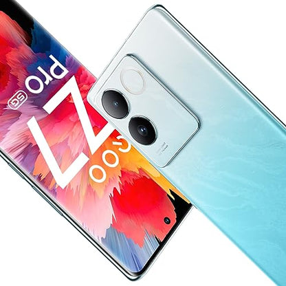 iQOO Z7 Pro 5G (Blue Lagoon, 8GB RAM, 256GB Storage) | 3D Curved AMOLED Display | 4nm MediaTek Dimesity 7200 5G Processor | 64MP Aura Light OIS Camera | Segment's Slimmest & Lightest Smartphone