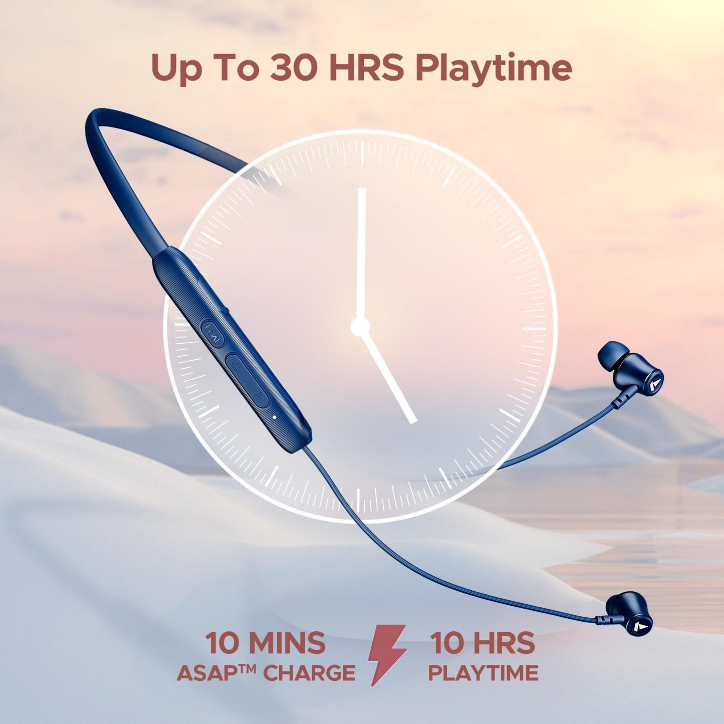 boAt Rockerz 245 V2 Pro Wireless in Ear Neckband with Up to 30 Hrs Playtime, Enxᵀᴹ Tech, Asapᵀᴹ Charge, Beastᵀᴹ Mode, Dual Pairing, Magnetic Buds,USB Type-C Interface&Ipx5(Cool Blue)