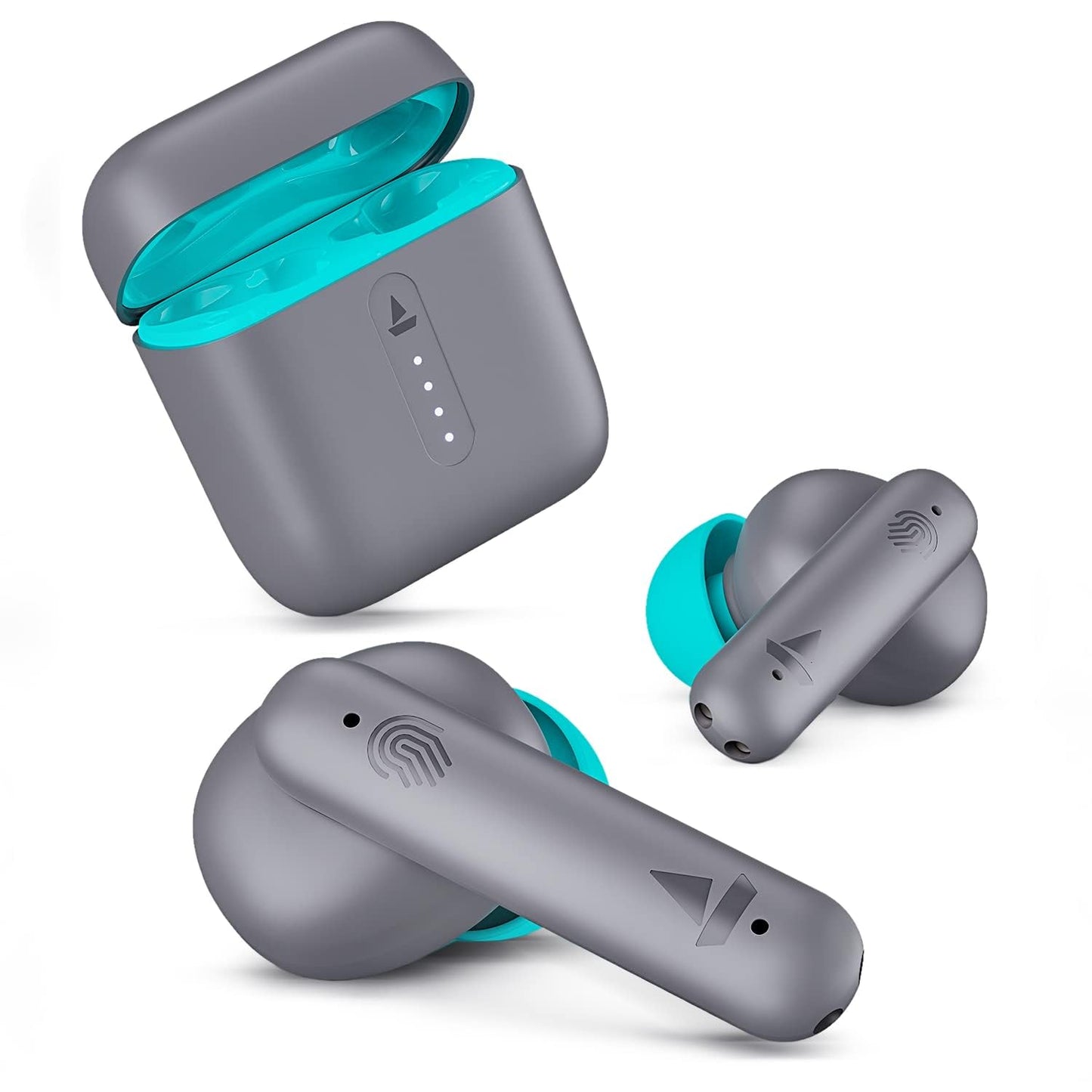 boAt Airdopes 141 Bluetooth Truly Wireless in Ear Ear Buds w/ 42H Playtime,Low Latency Mode for Gaming, ENx Tech, IWP, IPX4 Water Resistance, Smooth Touch Controls(Cyan Cider)