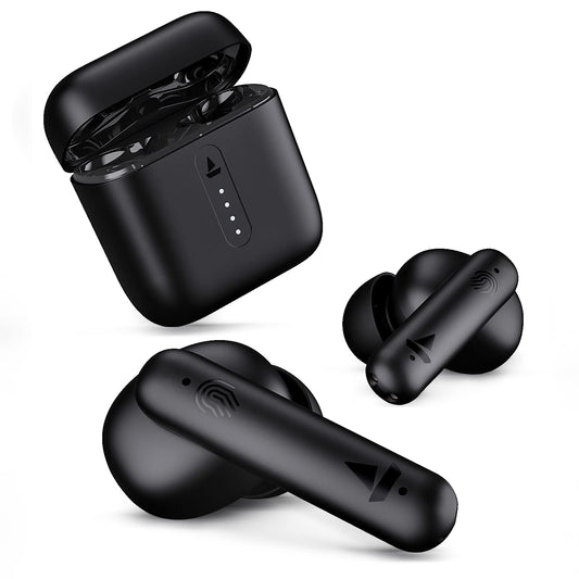 boAt Airdopes 141 Bluetooth Truly Wireless in Ear Ear Buds w/ 42H Playtime,Low Latency Mode for Gaming, ENx Tech, IWP, IPX4 Water Resistance, Smooth Touch Controls(Bold Black)