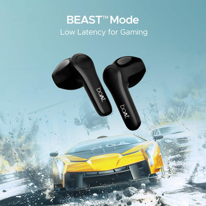 boAt Airdopes Atom 81 Pro Truly Wireless in Ear Ear Buds w/100Hrs of Playtime, 4 Mics with Enx, Beast Mode with 50Ms Low Latency, 13Mm Drivers, Iwp Tech, ASAP Charge(Obsidian Noir)