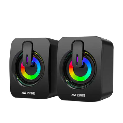 Ant Esports GS170: RGB Mini Speaker PC/Laptop/Cellphone/Tablet Vortex