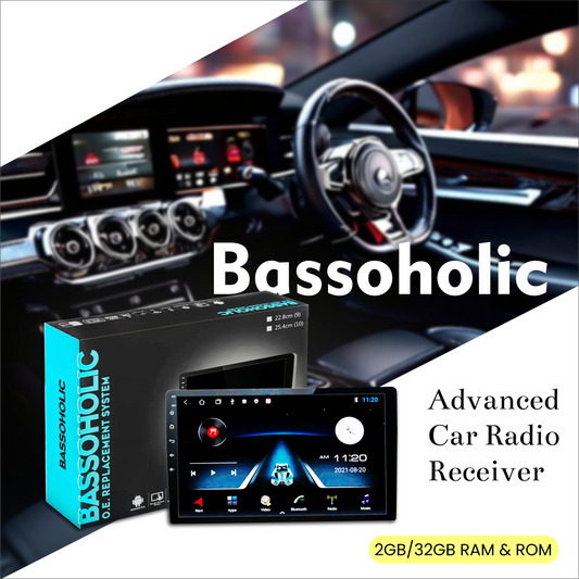 Bassoholic 9" Android Car Radio 2GB/32GB, WiFi/GPS Vortex