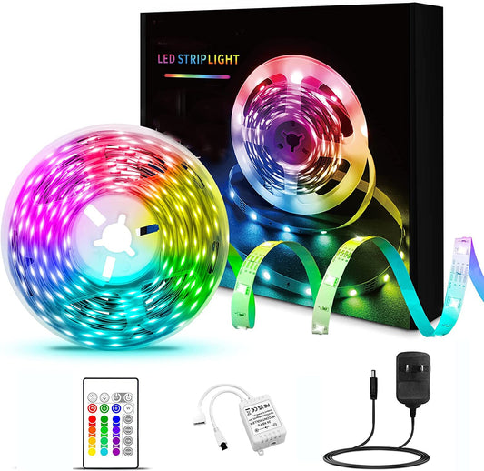 Gesto 5M Waterproof RGB LED Lights Remote, 16 Colors Vortex