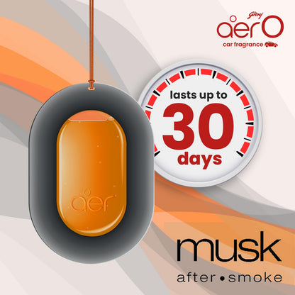 Godrej aer O Car Freshener (Musk After Smoke, Gel) Vortex