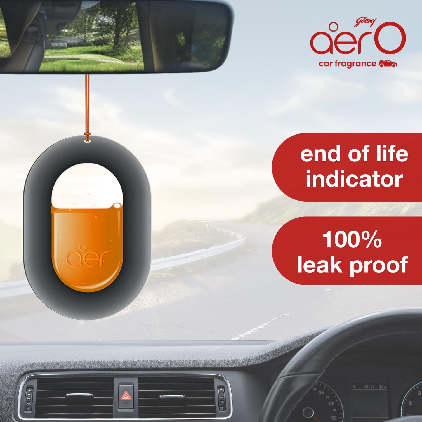 Godrej aer O Car Freshener (Musk After Smoke, Gel) Vortex