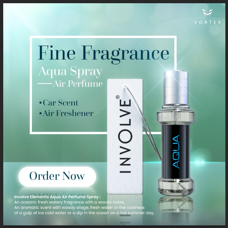 INVOLVE Elements Aqua Spray Air Perfume - 30ml Vortex